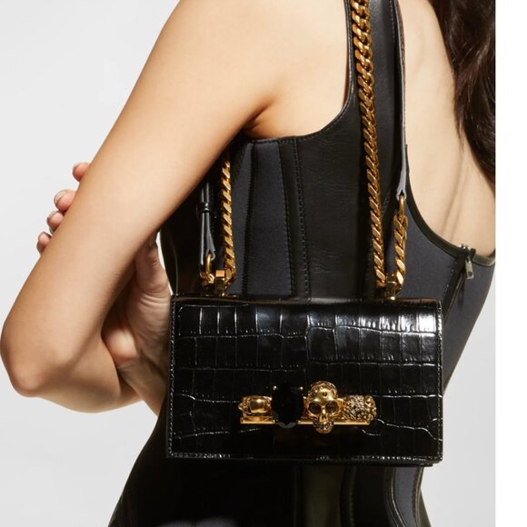 ALEXANDER MCQUEEN MINI JEWELED SATCHEL BAG/BRAND NEW FULL SET - Picture 10 of 12